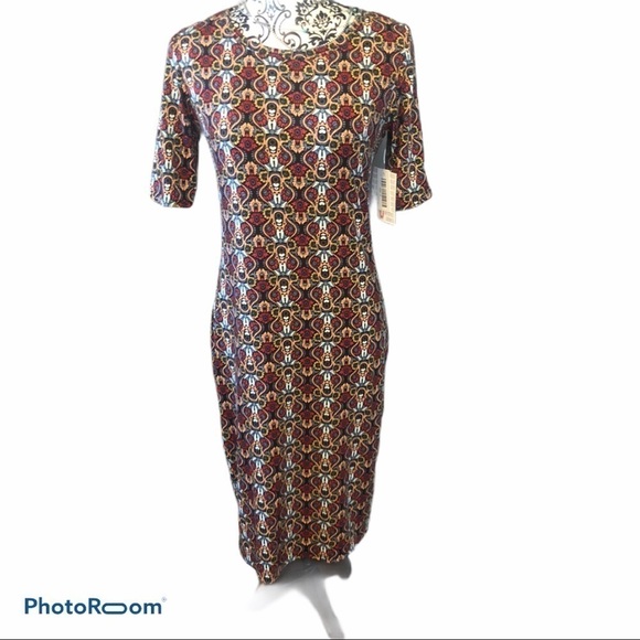 LULAROE Julia paisley pattern dress. Small - Picture 1 of 6